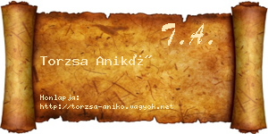 Torzsa Anikó névjegykártya