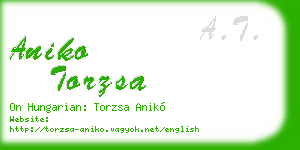 aniko torzsa business card